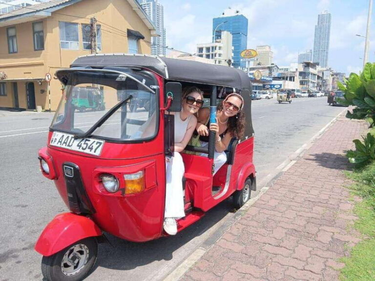 Colombo: Private City Tour with Local Food Tour by Tuk-Tuk - Hotel pickup and the tuk-tuk ride: less planning, more eating
