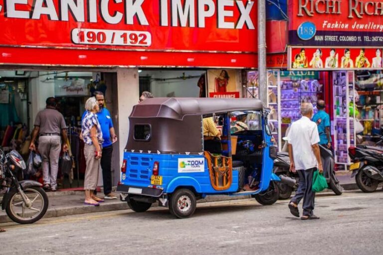 Colombo: Private Tuk-Tuk City Tour with Guide & All Tickets - Pickup that matches real life: hotel and cruise-port convenience